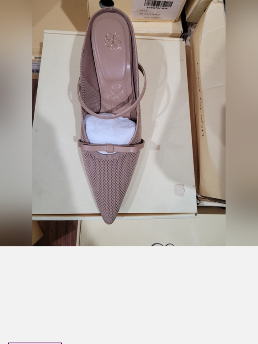 Pointed Toe Mules Slip On Heel